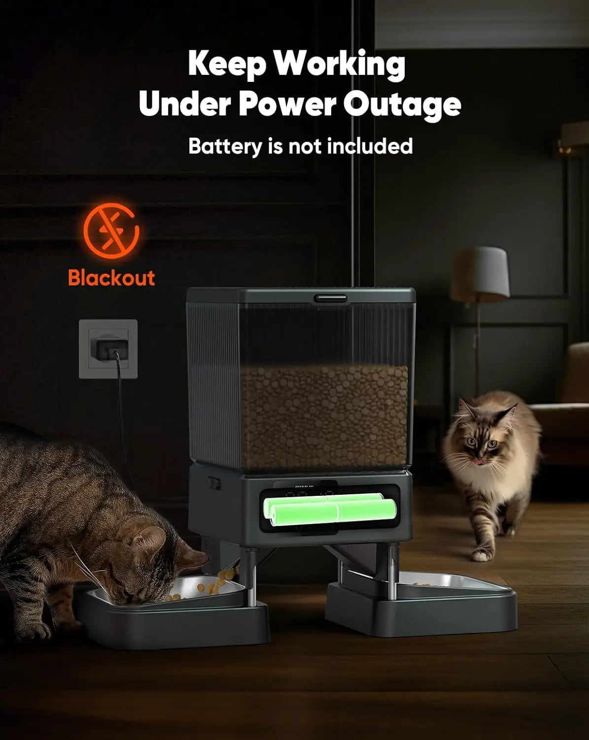 5L Automatic Cat Feeder for 2 Cats