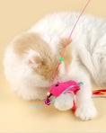 Load image into Gallery viewer, Feather Fish Teaser Wand - Interactive Cat Toy with Bell
