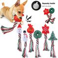 Load image into Gallery viewer, Christmas Cotton Rope Squeaky Chew Toy
