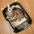 Load image into Gallery viewer, Semi-Enclosed Cat Litter Box - Splash-Proof Design
