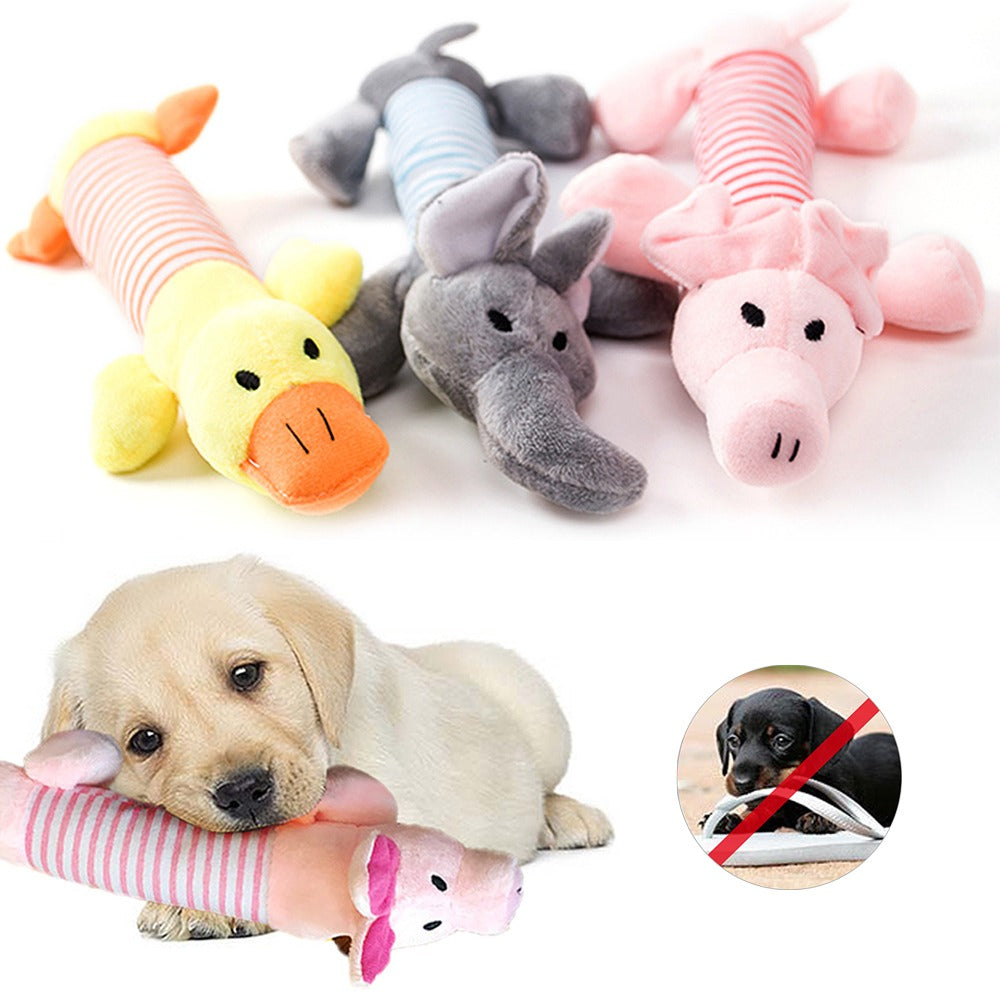 Adorable Animals Plush Toy with Squeaker