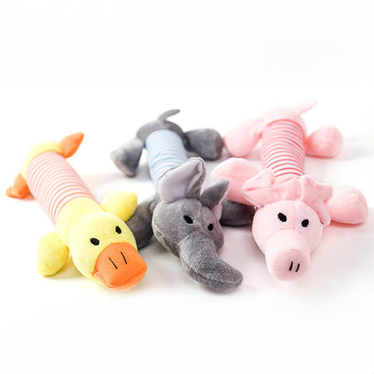 Adorable Animals Plush Toy with Squeaker